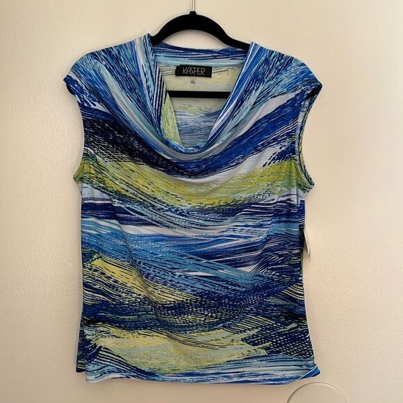 Kasper Sleeveless Scoop Neck Top - Picture 1 of 6